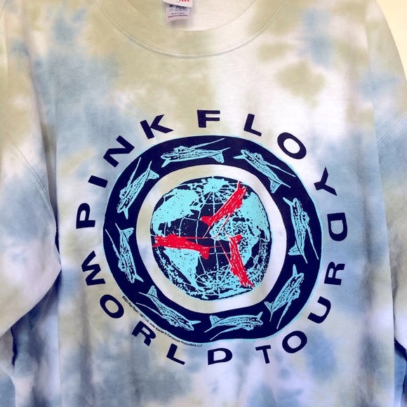 Pink Floyd World Tour Tie Dye Sweatshirt - Picture 3 of 5